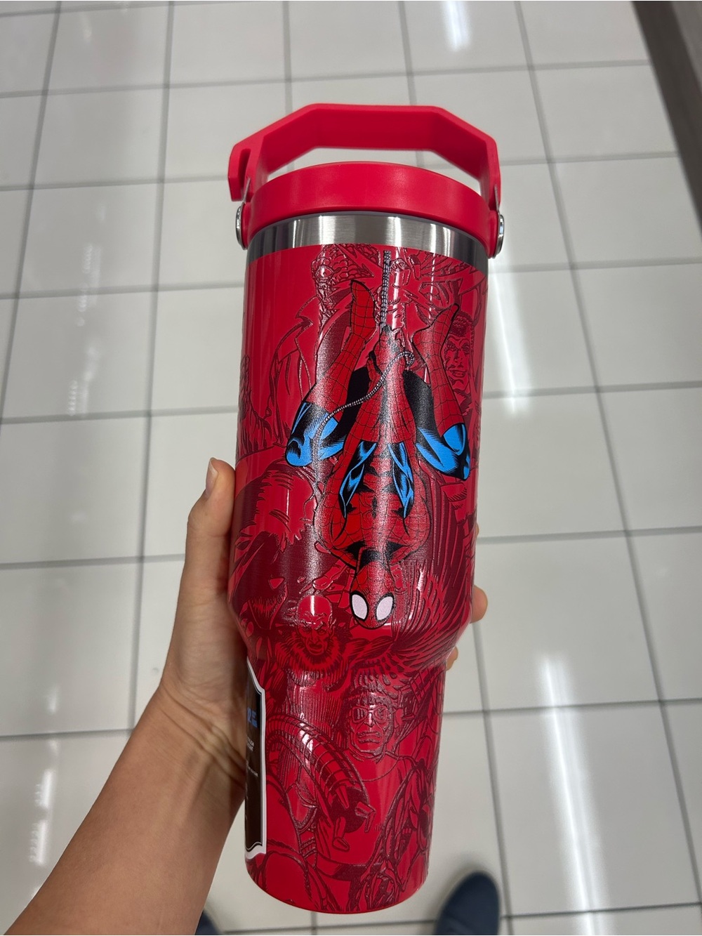 Limited edition marvel Spiderman 40 oz stainless steel insulated travel tumbler
